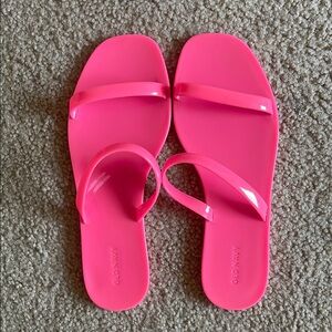 Old Navy Pink Slide Sandals Minimalist Design